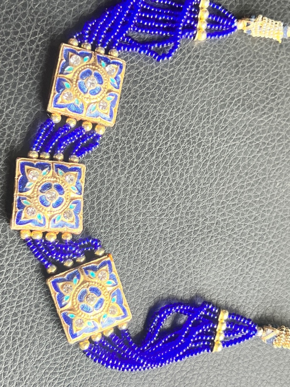 Indian, Middle Eastern Tribal, Beads, Vintage. Handmade Reversible - Picture 4 of 8